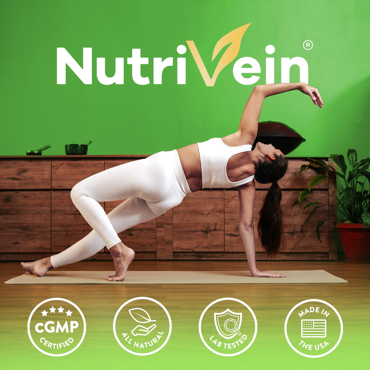 Nutrivein Premium DIM Supplement 400 mg Daily - 120 Servings (120 Capsules): Diindolylmethane for Women and Men - Plus Bioperine - Estrogen Supplement - Menopause and Middle Age Support