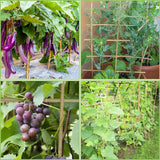 GAGINANG Natural Bamboo Garden Stakes, 4FT Trellis Plant Support 25Pcs