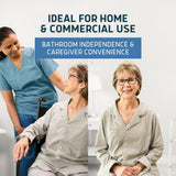 Lunderg Commode Liners with Absorbent Pads - Value Pack Medical Grade 75 Count Universal Fit - Disposable Bedside Commode Liners & Pads for Adult Chairs, Portable Potty Buckets & Camping Toilet Bags