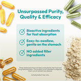 ANDREW LESSMAN Cruciferous Extracts 60 Capsules - High Levels of Glucosinolates and Sulforaphane from Broccoli, Red Cabbage, Mustard Seed, Wasabi, Brussels Sprouts and Kale Extracts, No Additives