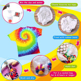 Tie Dye Kit for Kids Adults - Arts and Crafts Toy for Girls & Boys Ages 6-12 - Fabric Tye Dye Craft Kits 20 Colours, Birthday Christmas Gifts for Kids 3 4 5 6 7 8 9 10+
