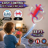 Loueouv RC Wall Climbing Gecko, Rechargeable Remote Control Robot for Kids