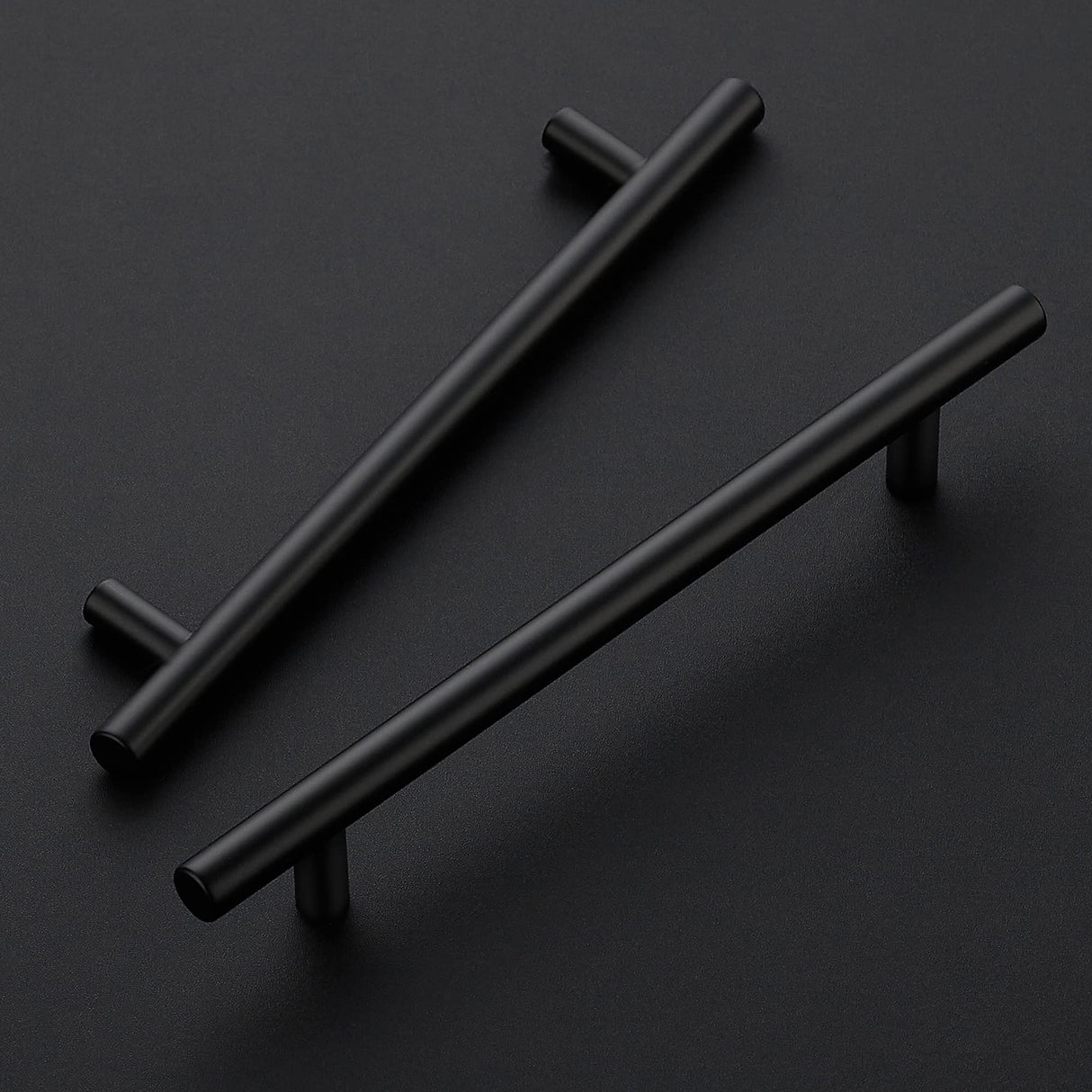 Ravinte 18 Pack 8-13/16 Inch Cabinet Handles Matte Black Stainless Steel Kitchen Drawer Pulls Cabinet Pulls 8-13/16"Length,6-1/4" Hole Center