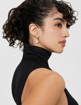 Swarovski Constella Pierced Drop Earrings, White Crystals on a Rhodium Finish Setting, Part of the Constella Collection
