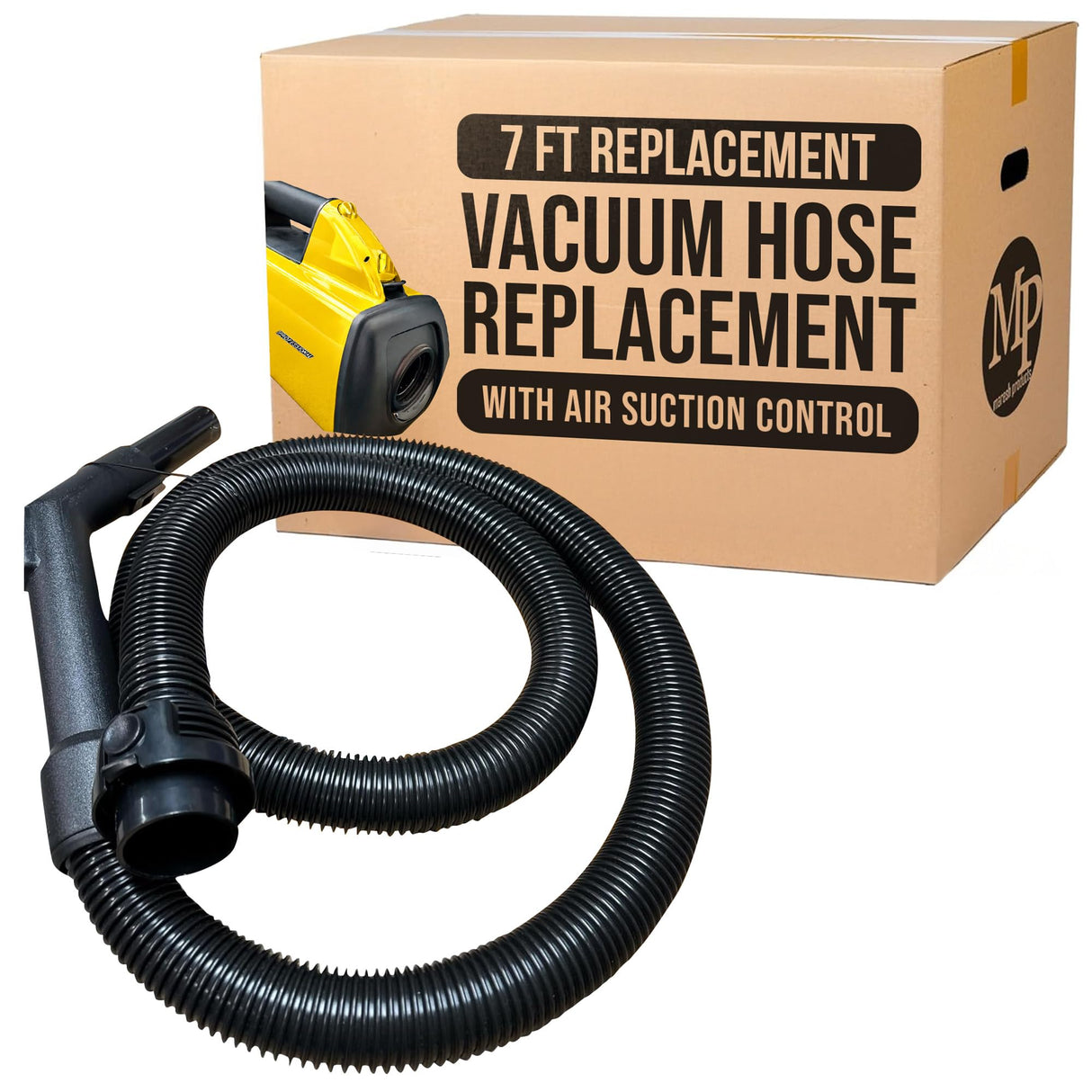 Maresh Products Vacuum Hose Replacement for Eureka & Sanitaire Mighty Mite, SmartVac & Professional Series – Fits Models 3670, 3686, SC3683 & More – Replaces OEM 60289-7 – Crush-Resistant (7 Foot)