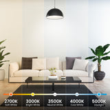 Feit Electric A19 LED Light Bulb, 60W Equiv, Non-Dimmable, Selectable Color Temperatures (2700K-5000K), 800 Lumens, General Purpose Light Bulbs, 17,000-Hour Lifetime, OM60/5CCT/15KLED/10, 10 Pack