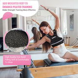 Adjustable Weighted Vest for Women, 6-12 Lbs Rucking Vest with 6 Ironsand Weights, Best Weighted Vest with Plus Pockets & Reflective Strips for Running, Walking, Workout and Strength Training