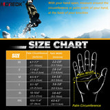 MOREOK Waterproof & Windproof -30°F Winter Gloves for Men/Women, 3M Thinsulate Thermal Gloves Touch Screen Warm Gloves for Skiing,Cycling,Motorcycle,Running-Black-L