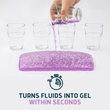 Lunderg Commode Liners with Absorbent Pads - Lavender Scent Medical Grade 50 Count Universal Fit - Disposable Bedside Commode Liners and Pads for Adult Chairs, Portable Buckets & Camping Toilet Bags