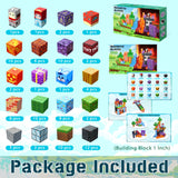 NVDILO Magnetic Blocks - 100pcs Magnetic Building Blocks,1inch Magnetic Cubes Building Blocks Toys for Halloween Christmas Birthday Gift - STEM Sensory Toys for 3+ Years Old Girl Boys