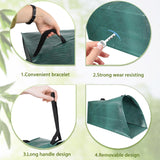Leaf collector leaf scoop,Foldable yard waste bag,Extra large lawn bags leaf bags,Heavy leaf pick up tools leaf loader,Reusable yard garden bags for leaves lawn trash (200L)