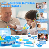 Doctor Kit for Toddlers 3-5 Dress Up Toys for 2 3 4 Year Old Girls Pretend Kids Doctor Play Set with Doctor Costume Toy Stethoscope for 2 3 4 5 6 Year Old Girls Boys Christmas Birthday Gifts