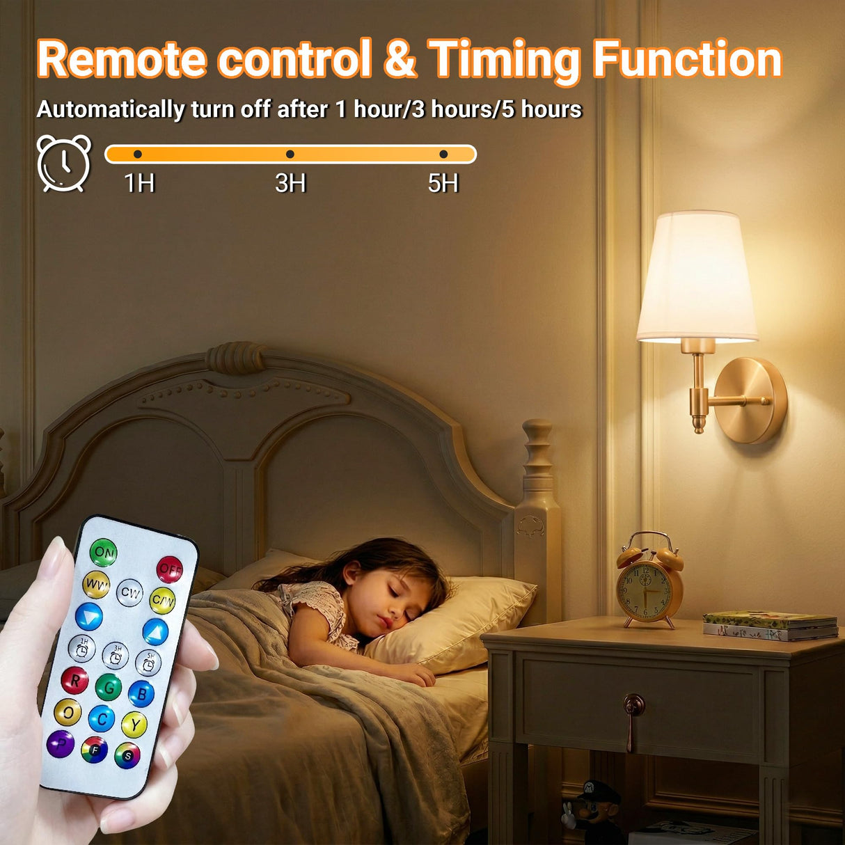 Nekhung Battery Operated Wall Sconces Set of Two, Wireless Battery Wall Light with 10000mAh RGB Dimmable Magnetic Bulb and Remote, Rechargeable Sconce Wall Decor for Bedroom Living Room Hallway