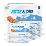 WaterWipes Plastic-Free Original Baby Wipes, 99.9% Water Based Wipes, Unscented & Hypoallergenic for Sensitive Skin, 1080 Count (18 packs)