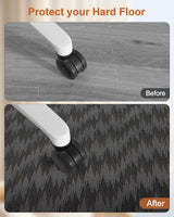 Blvornl Large Office Chair Mat for Hardwood Floor, Rolling Chair Mat for Hard Wood, Large Anti-Slip Hard Floor Protector, Heavy Duty Computer Desk Rug for Office and Home 50"*63" Dark Grey