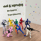 (Assembly Completed) 8 Packs Titan13 Action Figure Set, Dummy 13 3d Printed Action Figure Toy Gifts for Kids, Robot 13 ActionFigure Full Body Mechanical Doll Christmas Birthday Gift for Boys Girls