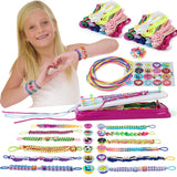 IQKidz Friendship Bracelet Making Kit - Make Bracelets Craft Toys for Girls Age 8-12 yrs, Cool Birthday Gifts for 6 7 9 10 11 Years Old Kids, Christmas Gift Set