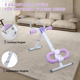 Ab Workout Equipment Abdominal Trainer, Adjustable Ab Machine at Home Gym, Foldable Abdominal Exercise Machine, Core & Ab Trainer Machine for Stomach Workout with LCD Monitor