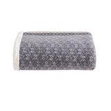 Eddie Bauer - Throw Blanket, Super Soft Reversible Sherpa & Brushed Fleece Bedding, Ideal Christmas & White Elephant Gifts, Cozy Plaid Throw Blankets For Couch for Bed or Couch (Fair Isle Dark Steel, 50" x 70")