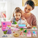 Light-Up Unicorn Terrarium Kit for Kids,DIY Arts and Crafts Kit, Terrarium Gifts Creative Arts & Crafts Activity Set,Birthday for Girls Ages 5 6 7 8 9 10 11 12 Year Old