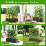 63"x49"Cucumber Trellis with Grow Bag,U-Shape Trellis for Climbing Plants