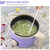 TOAUTO Handheld Candle Melting Pot 3Lbs Small Wax Melting Pot with Easy Pour Spout, Two Power Levels, Easy Clean Non-Stick for DIY Crafting Beginner Purple