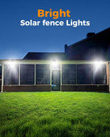 Thumok Clip On Solar Lights Outdoor,Motion Sensor Outdoor Lights, 72LEDs 600LM Solar Lights with Motion Sensor,Outdoor Solar Lights for Fence,Deck Railing, Gutter,Patio,Garden (2, Black)