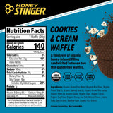 Honey Stinger Organic & Gluten Free Energy Waffle Variety Pack, 12 Salted Caramel and 6 Cookies & Cream Waffles, Nutritious Stroopwafel Snack for Exercise, Endurance and Performance