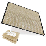 Alion Home HDPE 50% Sun Block Garden Netting Mesh - Beige (6' x 4', Beige)