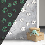 Wajade Soccer Gifts Toys for Boys Girls - Glow in The Dark Soccer Blanket Birthday Christmas Decor for Kids Age 3 4 5 6 7 8 9 10 11 12 Years Old Teens Child Toddler Throw Light Grey 60"x80"