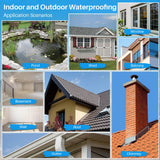 Xmntdo 18oz Transparent Waterproof Coating Agent, Waterproof Sealant Leak Repair for Cracks, Gutters, Windows, Roofs, Liquid Water Proof Sealant for Indoor & Outdoor Use