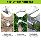 WORKPRO Crack Weeder, Stainless Steel Crevice Weeding Tool with Adjustable Long Handle (27"-54")