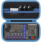 co2CREA Hard Case for Zoom LiveTrak L-6 / L6 Digital Mixer, Portable Travel Storage Bag with Zippered Mesh Pocket, Shockproof EVA Shell and Soft Lining, Fits Cables and Accessories (Case Only)