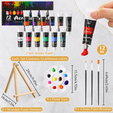 Cholemy 36 Pcs Paint and Sip Kit for Adults 8''x10'' Pre Drawn Canvas for Painting DIY Afro Acrylic Painting Kit Wood Easel Brushes Date Night Bulk for Christmas Party Gifts(Flower Lady)
