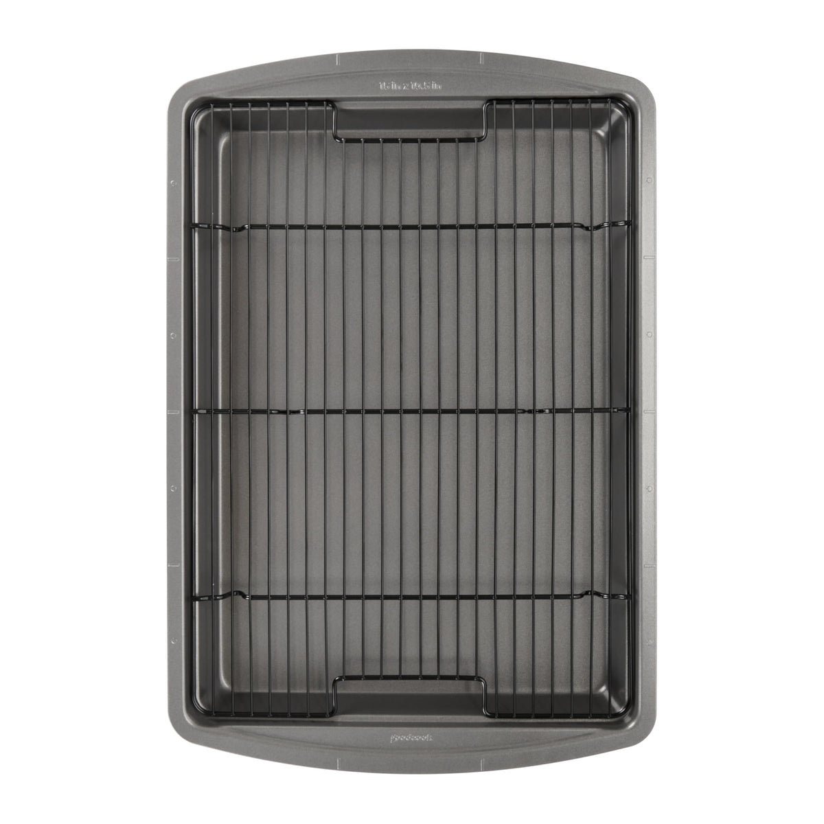GoodCook Nonstick Carbon Steel Baking Pan & Raised Wire Rack, 15x10.5-Inch