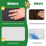 Gbekery Hardware Cloth 1/2 inch 16in x 25ft 19 Gauge, Hot-dip Galvanized After Welding Chicken Wire Mesh Roll Garden Plant Welded Metal Wire Fencing Roll, Rabbit Cages Snake Fence