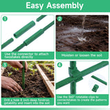 100 Pcs Garden Stakes 16 Inch DIY 4ft 5ft 6ft 7ft 8ft Tomato Plant Stakes