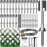 Acemaker Wire Trellis Kit, 20-Set 1/8” Crosshead Kit with 98ft Cable