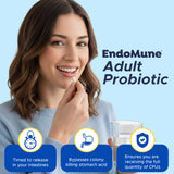 Endomune Advanced Adult Multi-Strain Probiotic Supplement with Prebiotic - 10 Strains, 30 Billion CFU - Physician Formulated (60-Count)