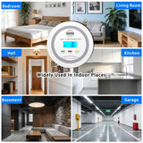2 in 1 Smoke and Carbon Monoxide Detector Alarm with Digital Display, LCD Screen, Audible and Visual Alert, Test/Silence Button, 3 Packs