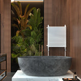 VANCOCO 2Pcs 1/2"×15mm Chrome Straight Radiator Valves Round, Manual Radiator Valves Pair Standard Connection for Heated Towel Rail and Central Heating Modern Bathroom