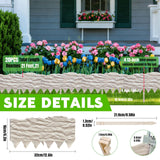 Garden Edging Borders with 20-Pack Stakes, 20FT Flower Bed No Dig Edgings