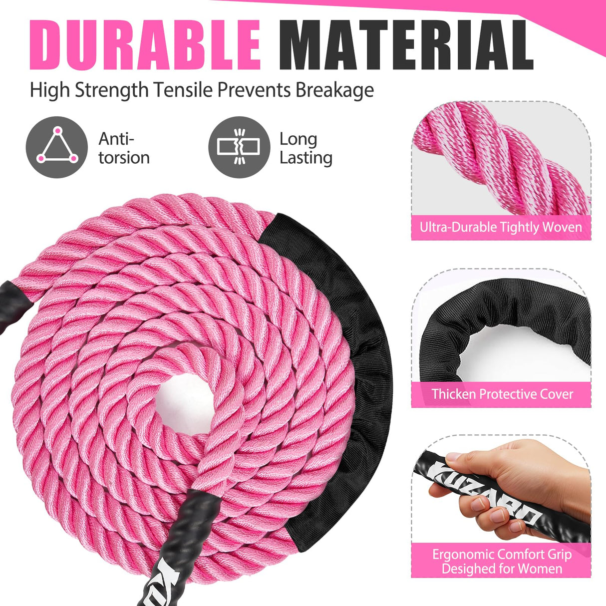 Jump Rope, Weighted Jump Rope for Women, 1.5LB Adult Skipping Rope for Fitness, Home Gym Workout Equipment, Heavy Exercise Jumpropes for Weight Loss, Shape body, Strength Training, Total Body Workout