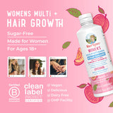 Women's Multivitamin + Lustriva Hair Growth Liposomal | Biotin 10000mcg | Clinically Tested for Thicker Hair, Wrinkles, Fine Lines, Skin Care | with Ashwagandha & Maca Root | Ages 18+ | 15.22 Fl Oz