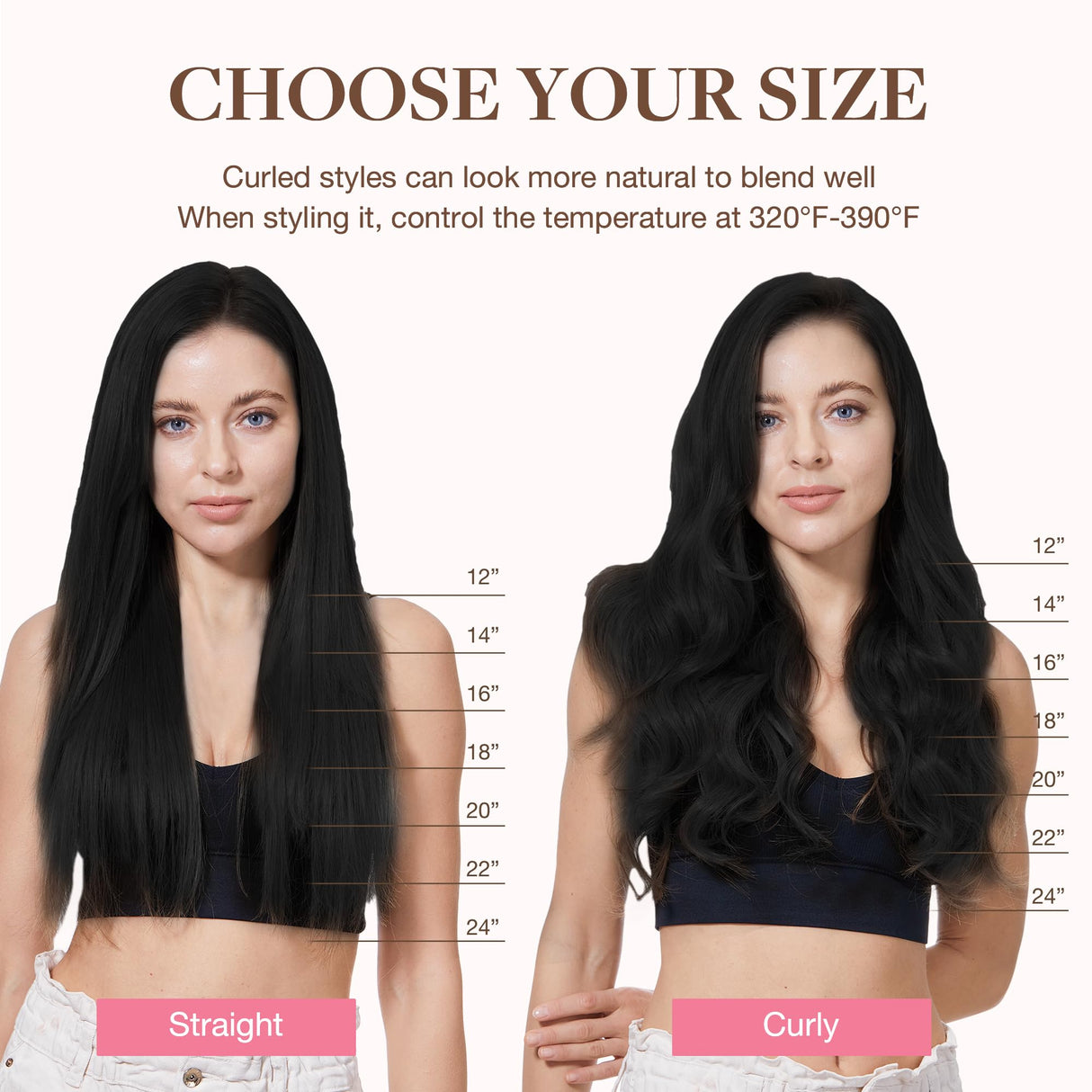 GOO GOO Clip in Hair Extensions Real Human Hair, Remy Human Hair Extensions Clip ins for Women, Natural Human Hair, 18inch 120g 7Pcs, 1 Jet black