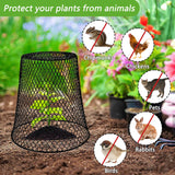 Dizvilz 12Pcs Chicken Wire Cloche Plant Covers,Durable Garden Cloches for Plants,Metal Netting Plant Protectors from Animals for Keeping Bunnies Chicken Squirrels Birds Other Out