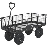 Strongway Steel Jumbo Garden Wagon with Removable Sides, 1400-Lb. Capacity