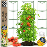 K-Brands Tomato Cage - Tomatoes Plant Stakes Support Cages Trellis for Garden and Pots (3 Pack - Extra Tall Upto 68 inches)