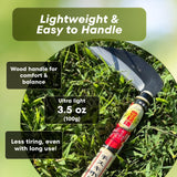Hounen Miyawaki Nejiri Kama Weeder – Japanese Weeding Sickle, Twisted Stainless Steel, 4.7 in (12 cm) Blade, 13 in (33 cm), Root Slicer for Garden Beds & Crabgrass, Made in Japan (High-Carbon Steel)