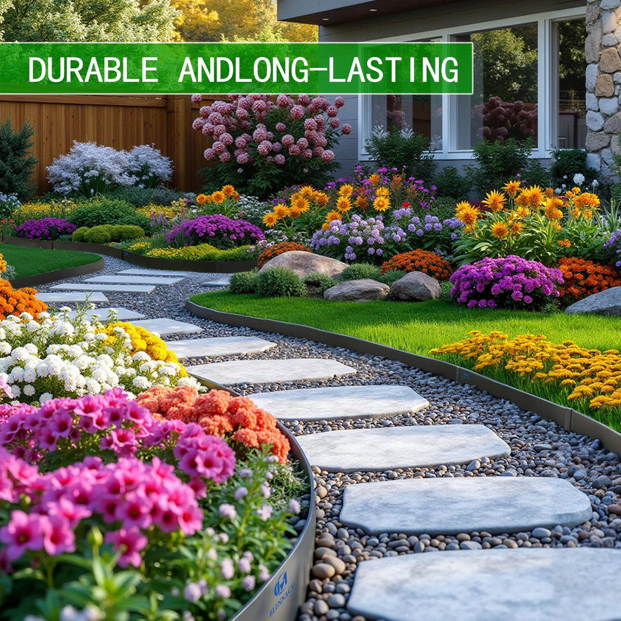 BLENNACY Metal Landscape Edging 6 Pack 40" L x 6" H